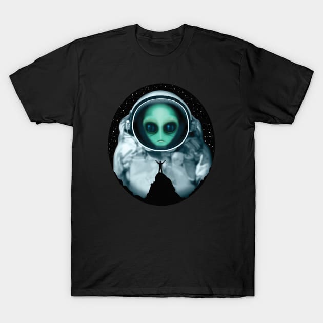 Giant Alien Astronaut T-Shirt by TMBTM